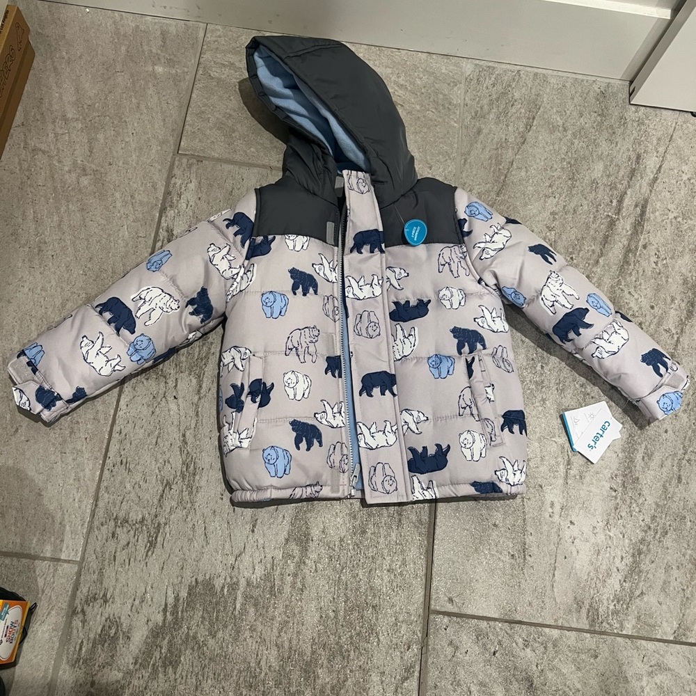 Carter's Blue and Gray Animal Print Jacket